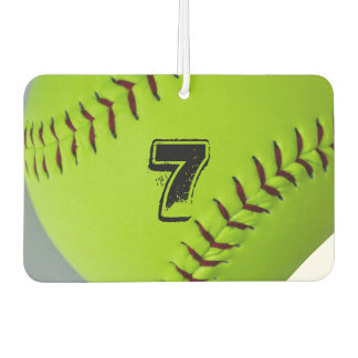 Personalized softball air freshener