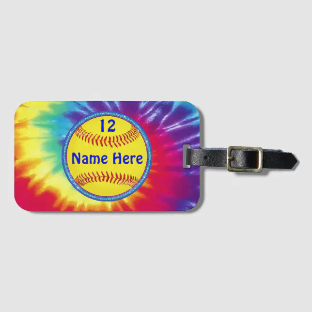 Personalized Softball Bag Tags or Luggage Tags Zazzle