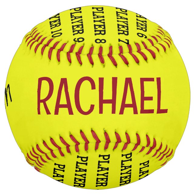 Personalized softball ball - 2019 season (Front)
