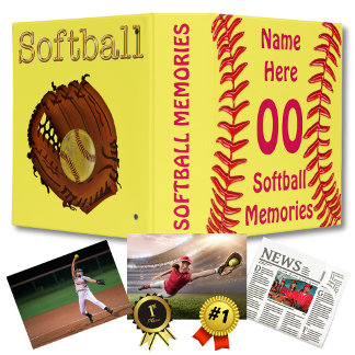 Personalized Softball Binder for Player's Memories