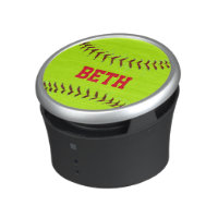 Personalized Softball Bluetooth Speaker