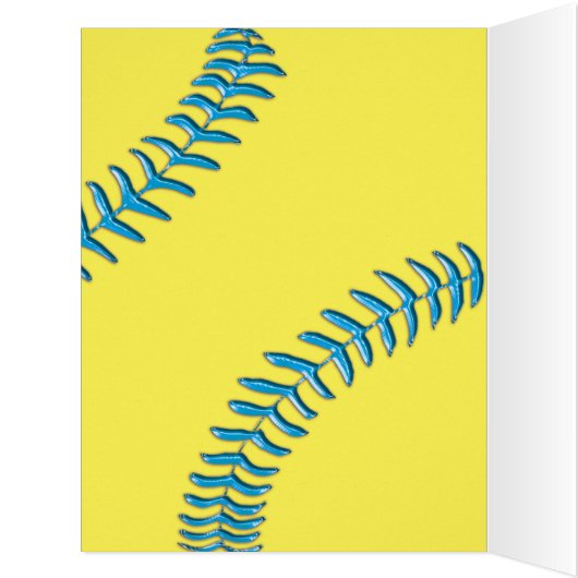 Personalized Softball Cards for ANY Softball Party (Inside (Left))