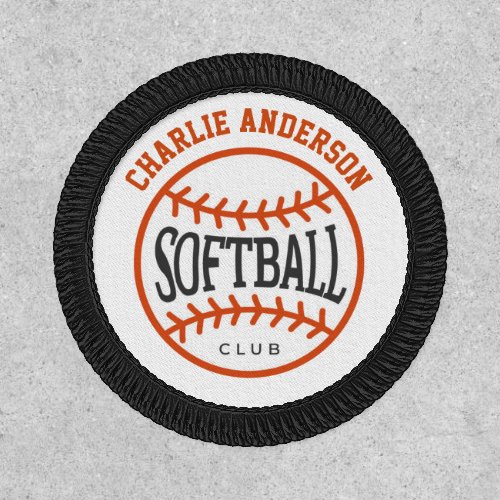 Personalized Softball Club Team Badge