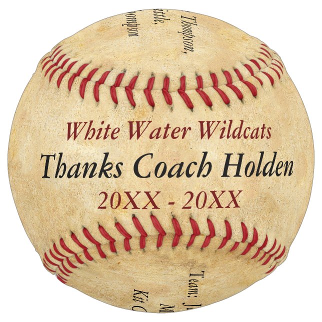 Personalized Softball Coach Thank You Gifts (Front)