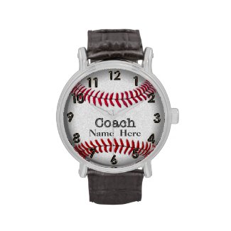 Personalized Softball Coaches Watch with NAME