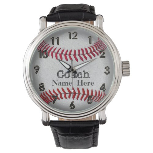 Personalized Softball Coaches Watch with NAME