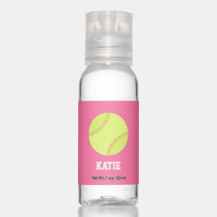 Personalized Softball Customized Hand Sanitizer
