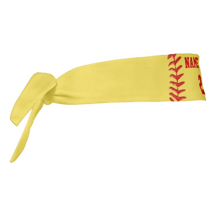 Personalized Softball Gifts, Softball Sweatbands Tie Headband Zazzle