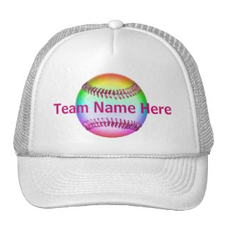 Personalized Softball Hats with YOUR TEAM NAME