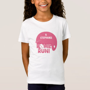 Personalized softball home run helmet girls shirt