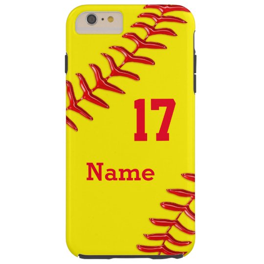 Personalized Softball iPhone 6 Plus Case | Zazzle.com