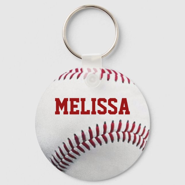 Personalized Softball Keychain (Front)