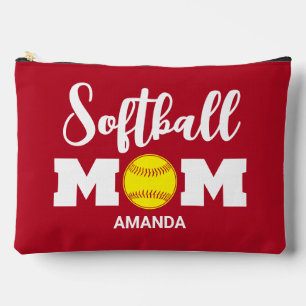 Personalized Softball Mom Mother's Day Accessory Pouch
