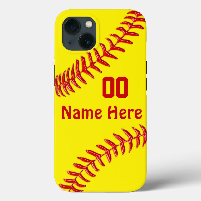 Personalized, Softball Phone Cases, NEWEST - OLDER Case-Mate iPhone Case (Back)