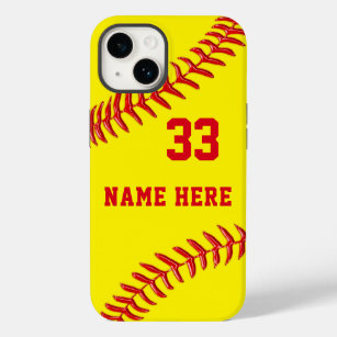 Personalized, Softball Phone Cases, Older to New Case-Mate iPhone 14 Case