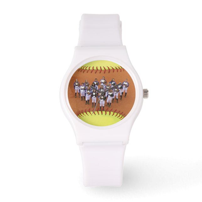 Personalized Softball Photo Watch (Front)