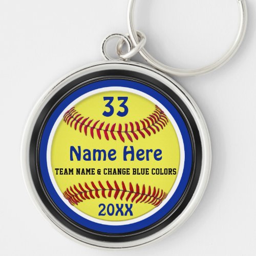 Personalized Softball Senior Night Gifts Keychain