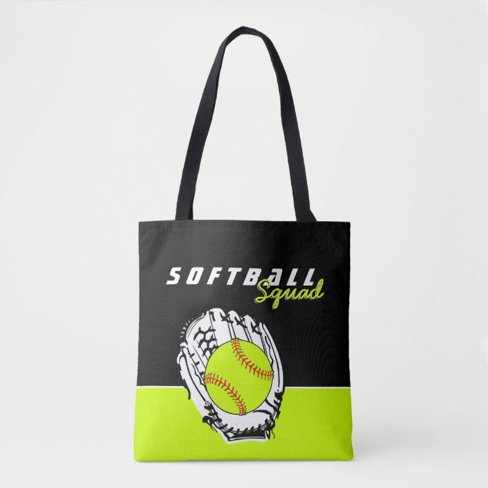 Personalized Softball Squad Tote Bag