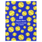 Personalized Softball Throw Blanket, Text, Colors