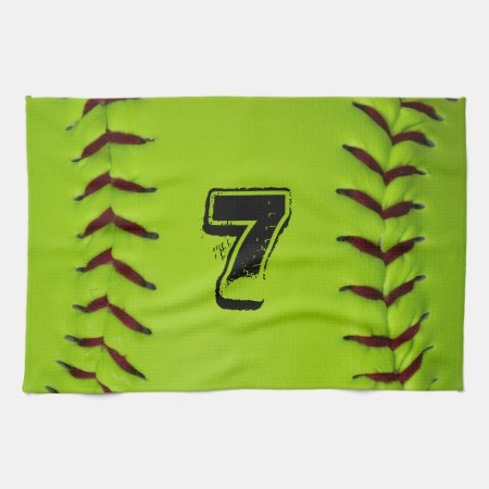 Personalized Softball Towel