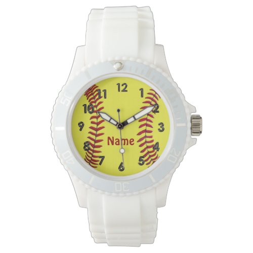 Personalized Softball Watches with YOUR NAME