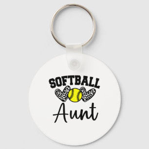 Personalized Softll Heart Tee Cute Aunt Women Soft Keychain