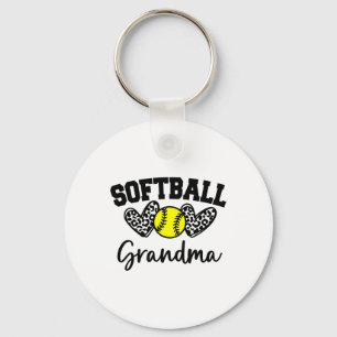 Personalized Softll Heart Tee Cute Grandma Men Sof Keychain