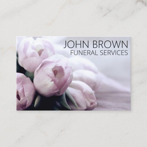 Personalized Solemn Flowers UKEuro Business Card