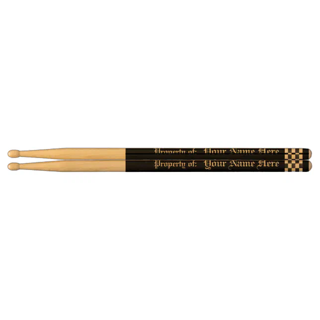 Personalized Solid Color Drumsticks (Left)