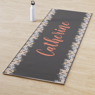 Personalized Solid Color Yoga Mat with Name