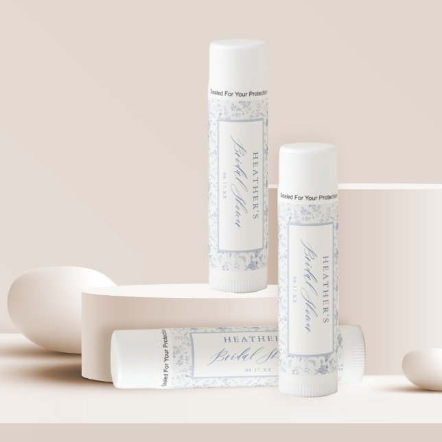 Personalized Something Blue Bridal Shower Favors Lip Balm (Creator Uploaded)