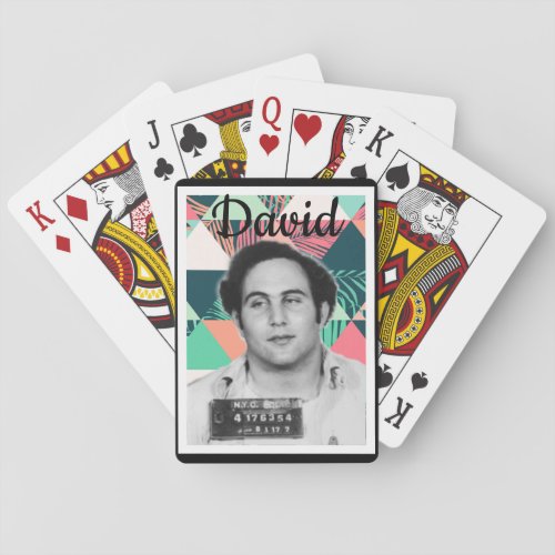 Personalized Son of Sam Berkowitz Artwork Poker Cards