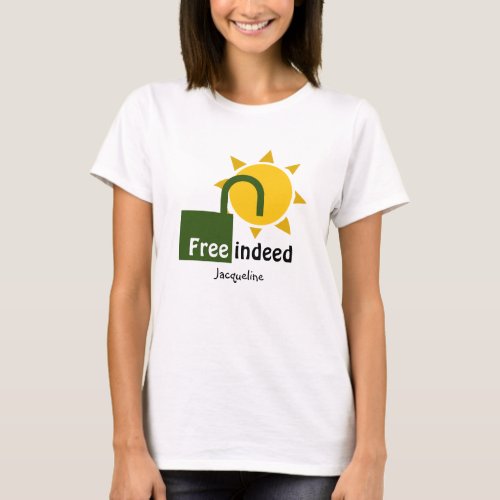 Personalized SON SETS FREE INDEED Christian T_Shirt