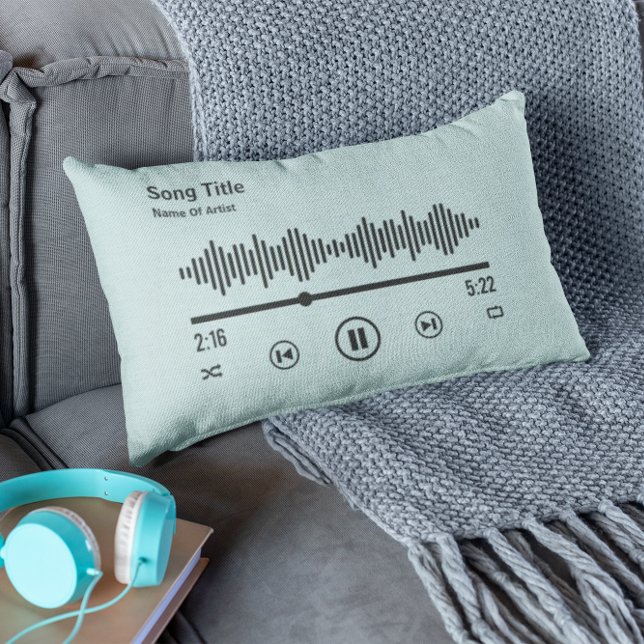 Personalized Song Album Music Lover  Lumbar Pillow (Creator Uploaded)