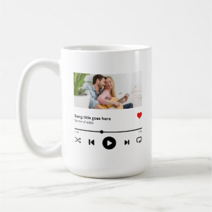 Personalized Song Album Photo Music Lover Coffee Mug
