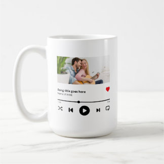 Personalized Song Album Photo Music Lover Coffee Mug