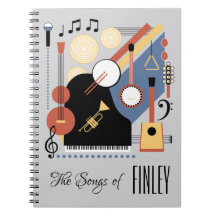 Personalized Song Book Bauhaus Band