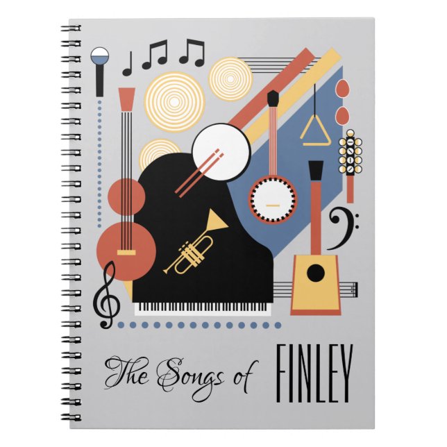 Personalized Song Book Bauhaus Band (Front)