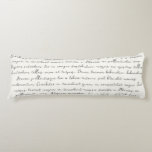 Personalized song lyric poem custom body pillow<br><div class="desc">Customize this body pillow with your favorite song lyrics or poem. A special song lyrics gift that will warm the heart for years to come.</div>