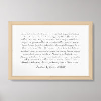 Personalized song lyric print, custom quote poem