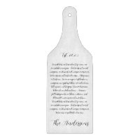 Personalized Song Lyrics Glass Charcuterie Board