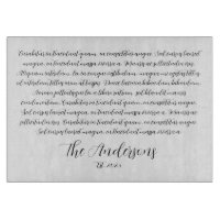 Personalized Song Lyrics Glass Charcuterie Board