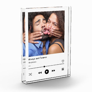 Personalized Song Plaque Photo and Music Gift