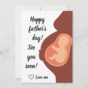 Happy Father's Day From The Bump Card, To Daddy From The Bump Card, First  Father's Day Card, Daddy Card, Dad To Be Card, Expectant Father