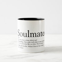 Personalized Soulmates Definition Two-Tone Coffee