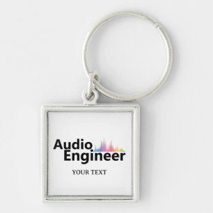 Personalized Sound Engineer Audio Engineering Keychain