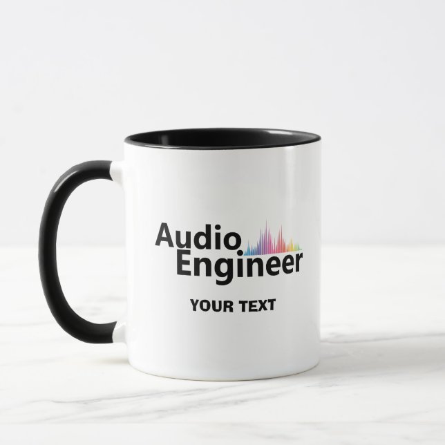 Personalized Sound Engineer Audio Engineering Mug (Left)