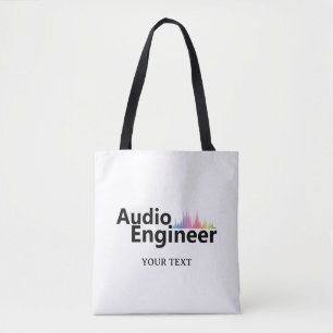 Personalized Sound Engineer Audio Engineering Tote Bag