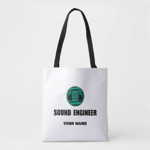 Personalized Sound Engineer Audio Engineering Tote Bag