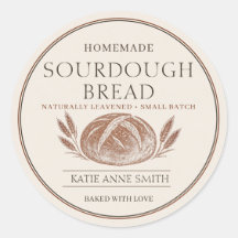 Personalized Sourdough Bread Bakery ivory